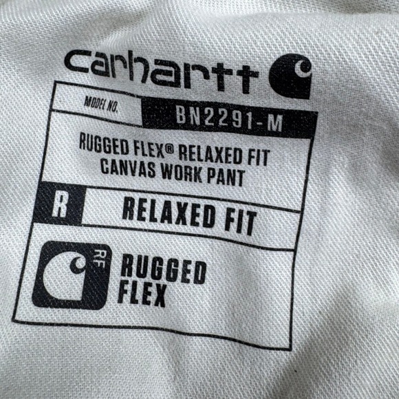 Carhartt Rugged Flex Relaxed Fit Canvas Work Pants Tan 36x34 BN2291-M - Picture 4 of 14